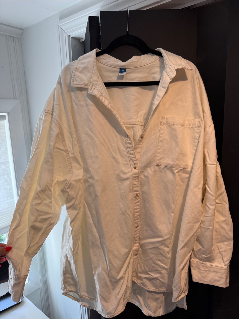 Old Navy Ivory Button-Up Shirt